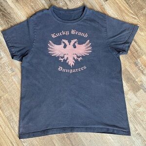 Lucky Brand “Dungarees” Graphic Unisex T-Shirt, size XXL